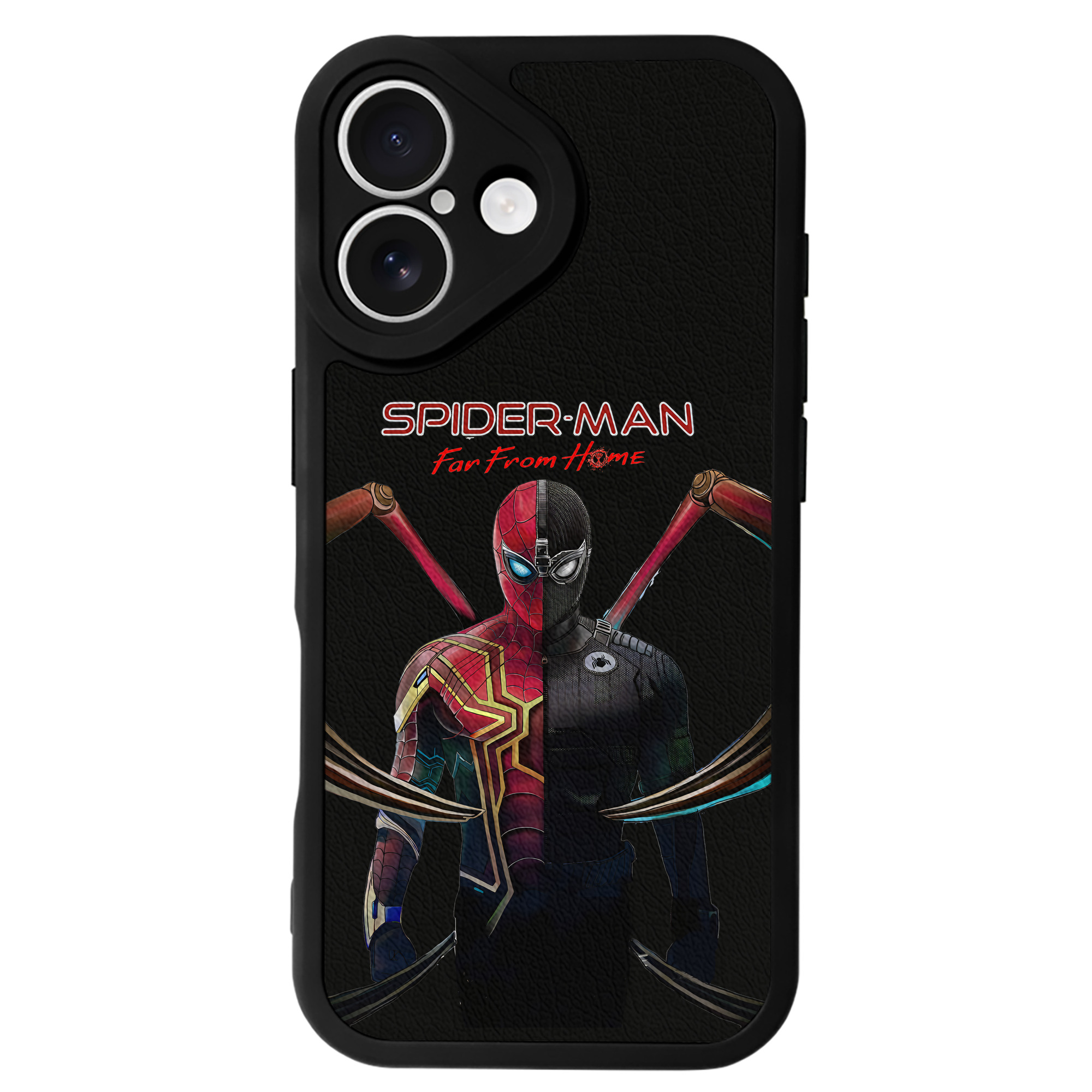 （画像用） Spider Man スパイダーマン 【iPhone 16シリーズ対応】シリコンスマホケース（レザー調） 材質：シリコン